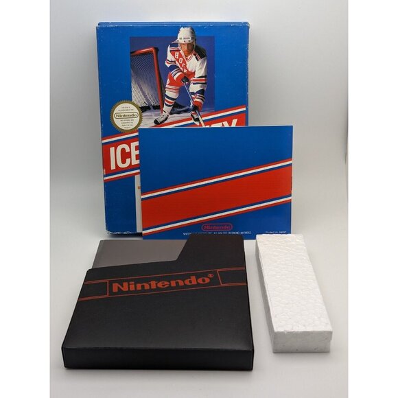 Ice Hockey (Nintendo NES, 1988) CIB w/ Box, Game, Manual & Sleeve ~ Tested Works - Picture 9 of 12